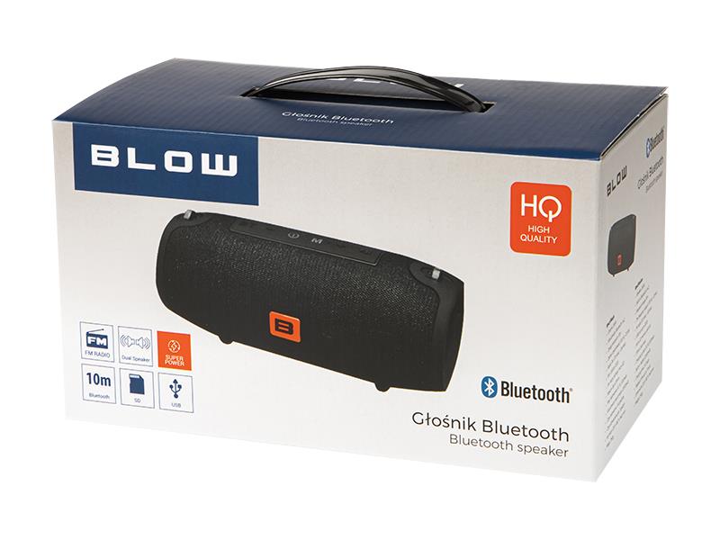 Głośnik bezprzewodowy BLOW BT500, czarny, 12 W