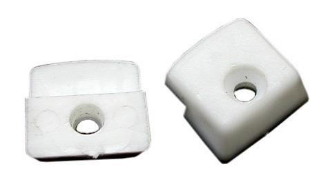 Uchwyt do lustra 17 mm x 16 mm x 7 mm, 10 szt.