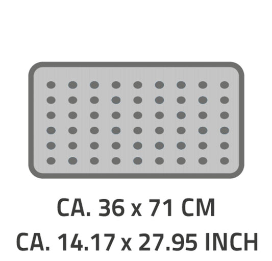 Mata łazienkowa Ridder Promo 167807, szara, 71x36cm