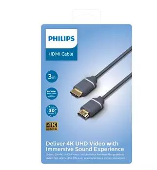 Kabel PHILIPS HDMI M, HDMI M, 3m, szary SWV5630G/00