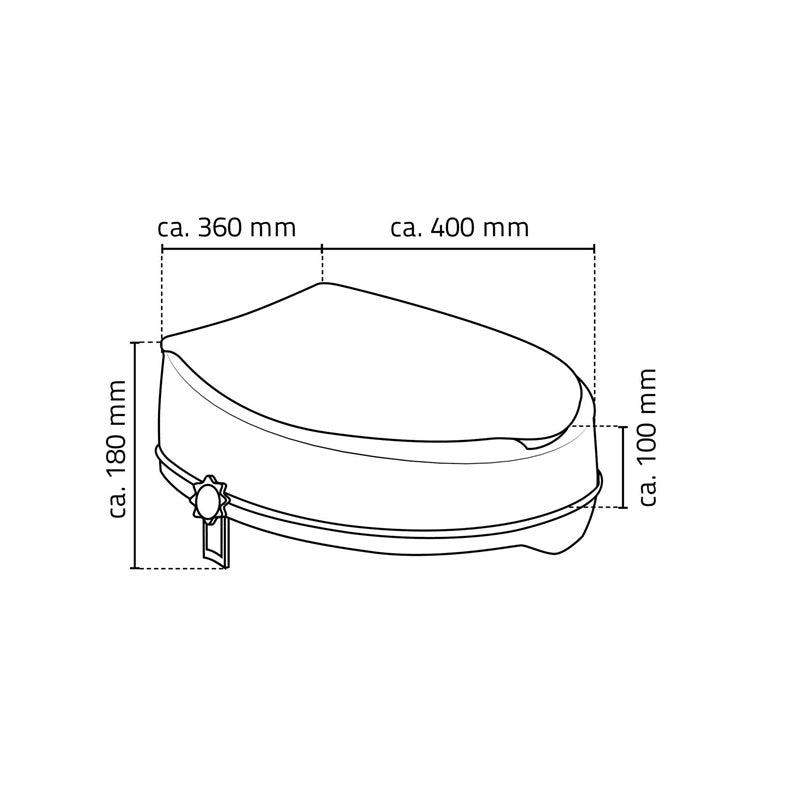 Aukštinamoji unitazo sedynė Ridder Sam A0071001, 40 cm