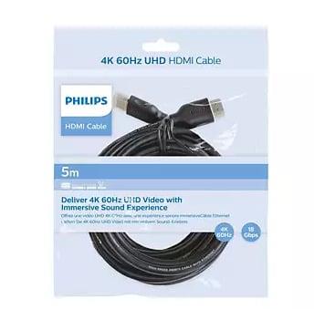Laidas PHILIPS HDMI M, HDMI M, 5m, juodas SWV5551/00