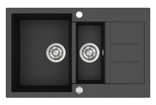 Zlewozmywak Aquasanita Tesa SQT151-601AW, 80x50x20 cm