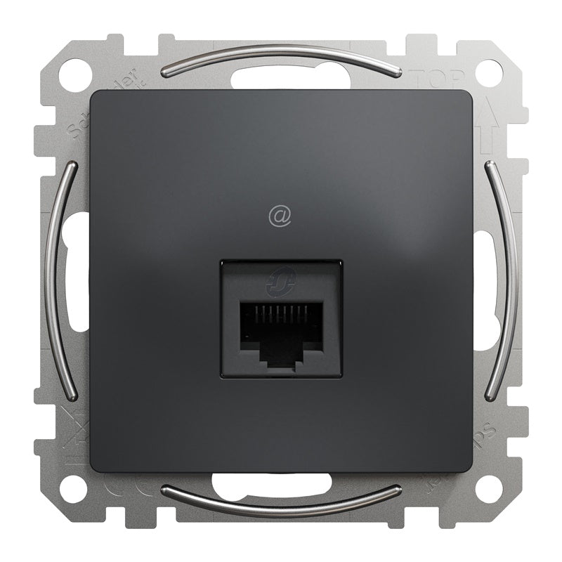 Gniazdo komputerowe SCHNEIDER SEDNA DESIGN, kolor antracytowy