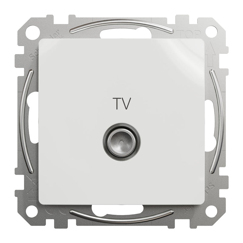 Antenos lizdas SCHNEIDER SEDNA DESIGN, baltos spalvos