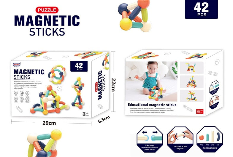 KONSTRUKTORIUS ŽAISL MAGNETINIS 42 DALYS