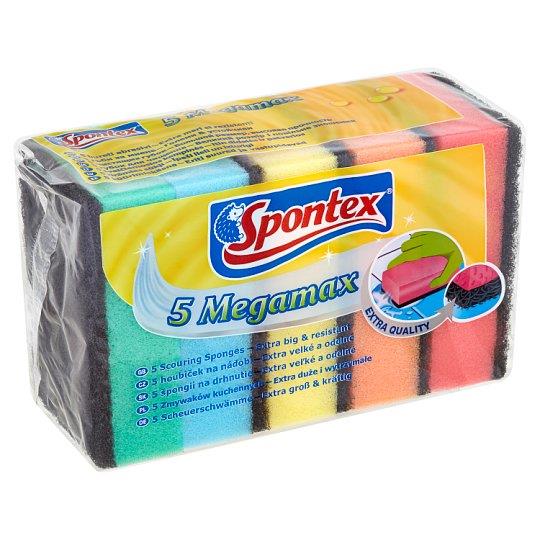 Gąbki-czyściki Spontex Megamax, różne kolory, 5 szt.