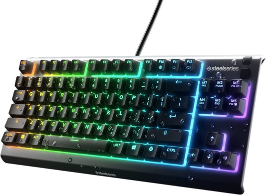 Žaidimų klaviatūra Steelseries Apex 3 TKL, anglų (US), juoda
