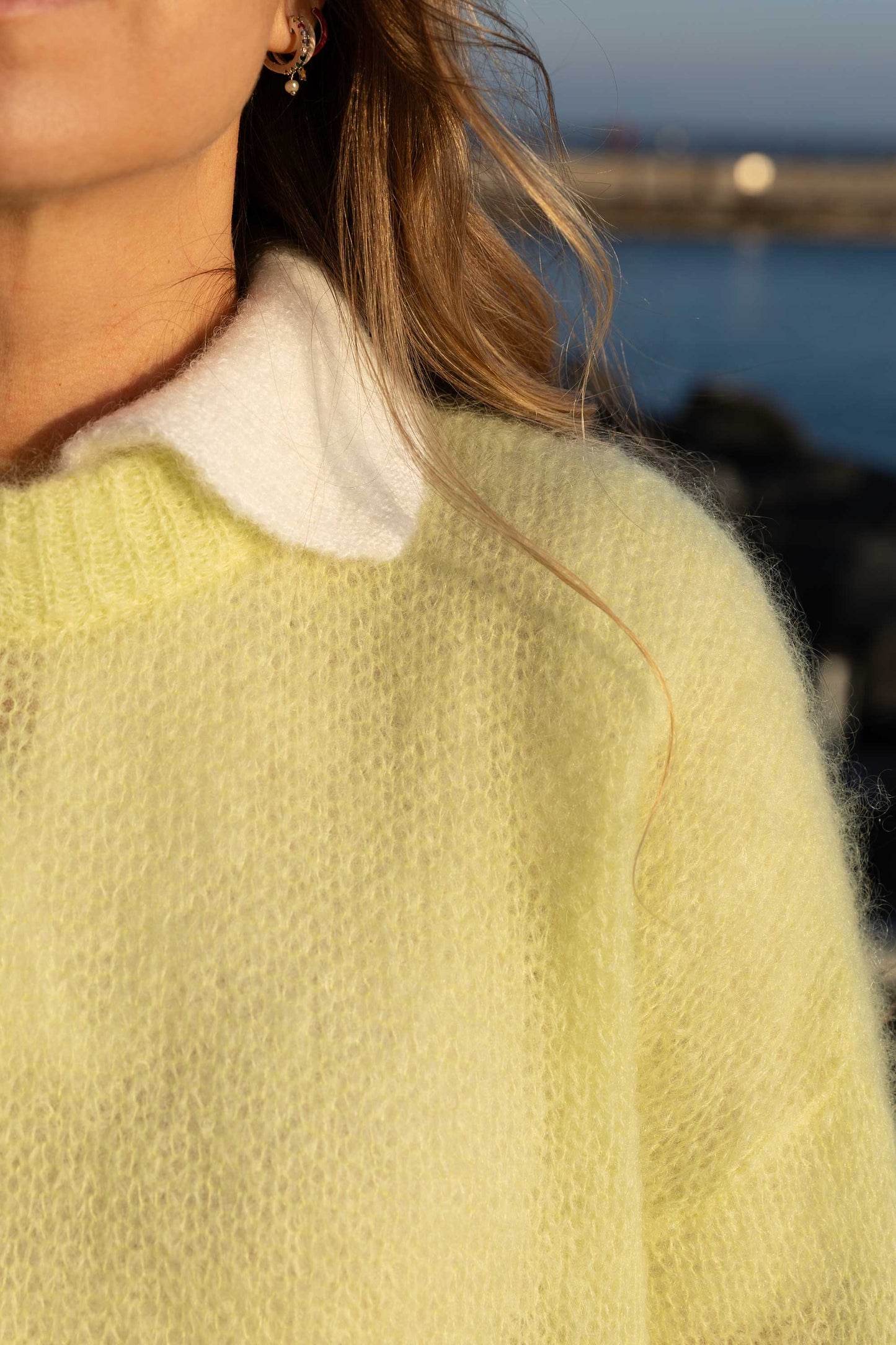 Melody Mohair Pullover Zitrone