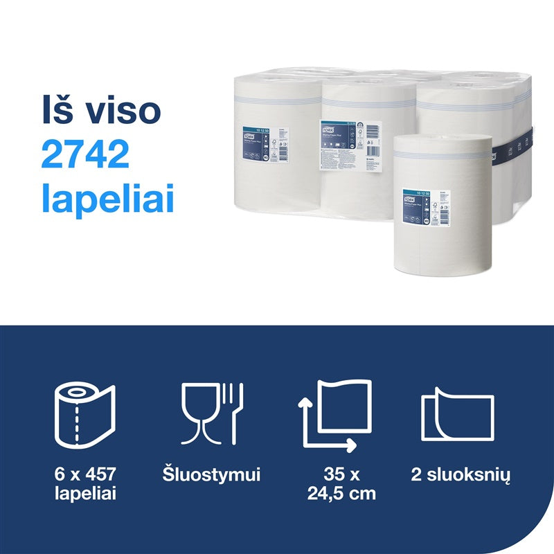 Popierinis rankšluostis Tork Plus Advanced, 2 sl., M2
