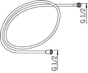 Wąż prysznicowy Oras Sensiva 241020, 200 cm, 1/2''