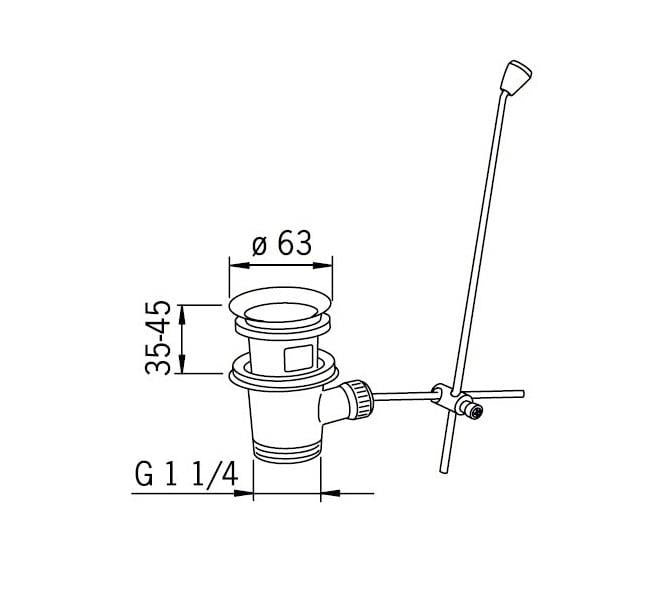 Zawór denny Oras 552051, Ø 63 mm