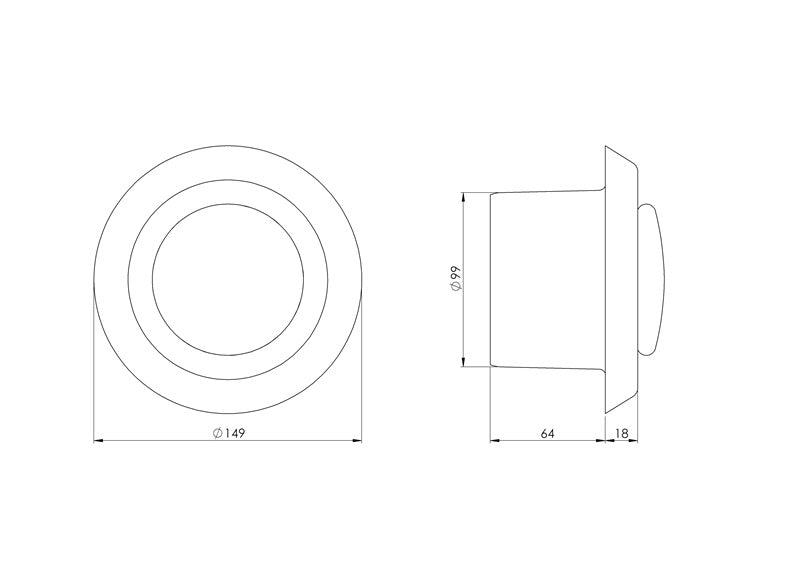 Dyfuzor EUROPLAST VD100, D100