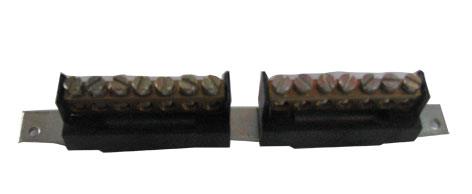 Złączka szynowa Technova N+PE 7x16/7x16 mm², czarna