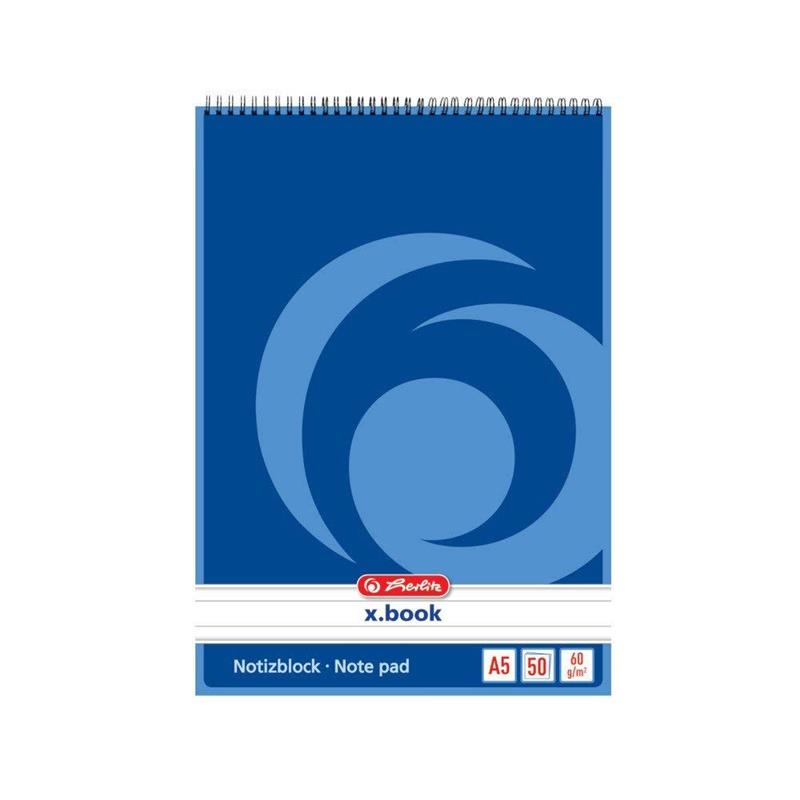 Notes Herlitz 110734 A7/50k, w kratkę, ze spiralą (10/320)