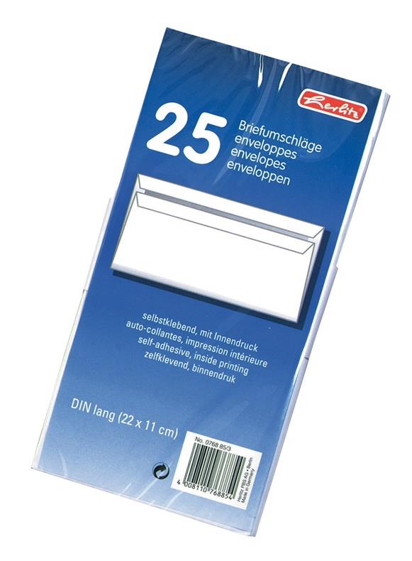 Koperty Herlitz DL, 25 szt.