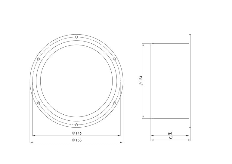 Ventiliacinis adapteris EUROPLAST VF125, D125