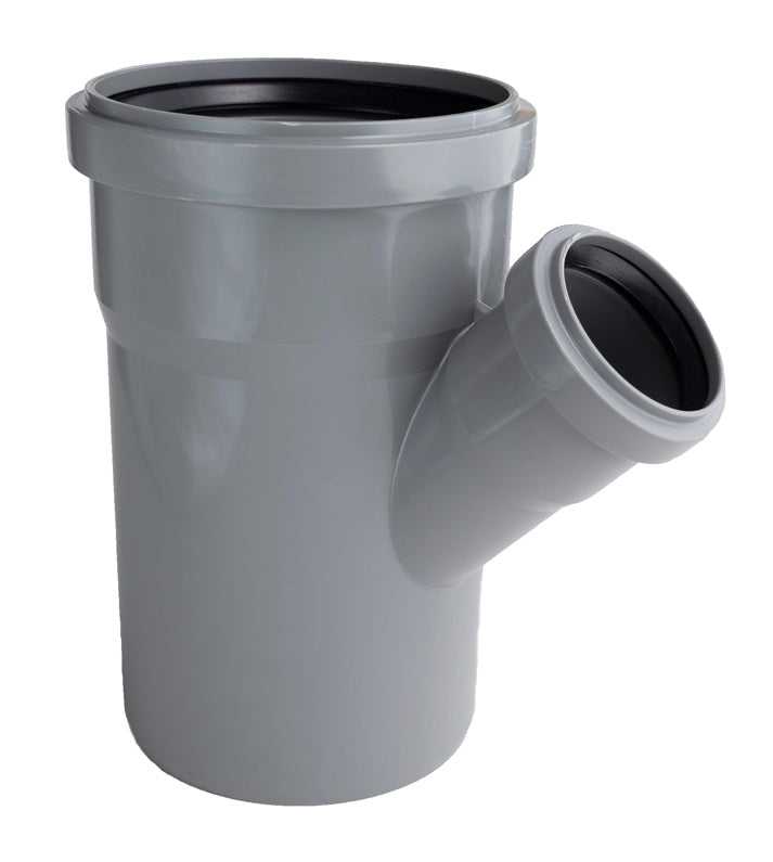 Vidaus kanalizacijos trišakis HTplus, Ø 50/ 110 mm, 45°