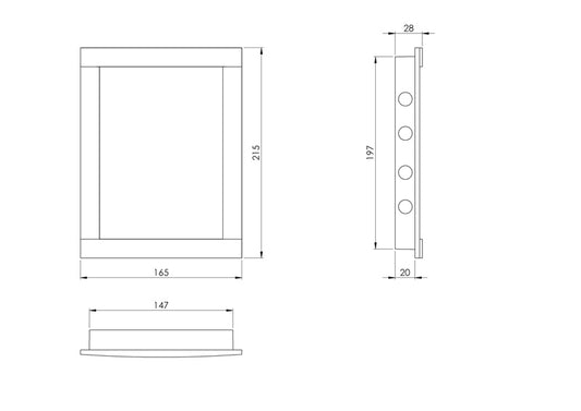 Revizinės durelės EUROPLAST PL1520, 15 x 20 cm