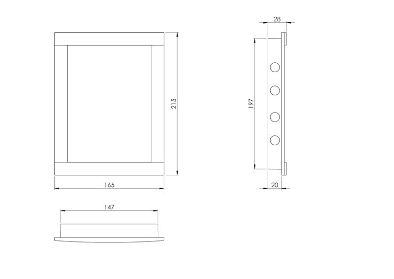 Revizinės durelės EUROPLAST PL1520, 15 x 20 cm