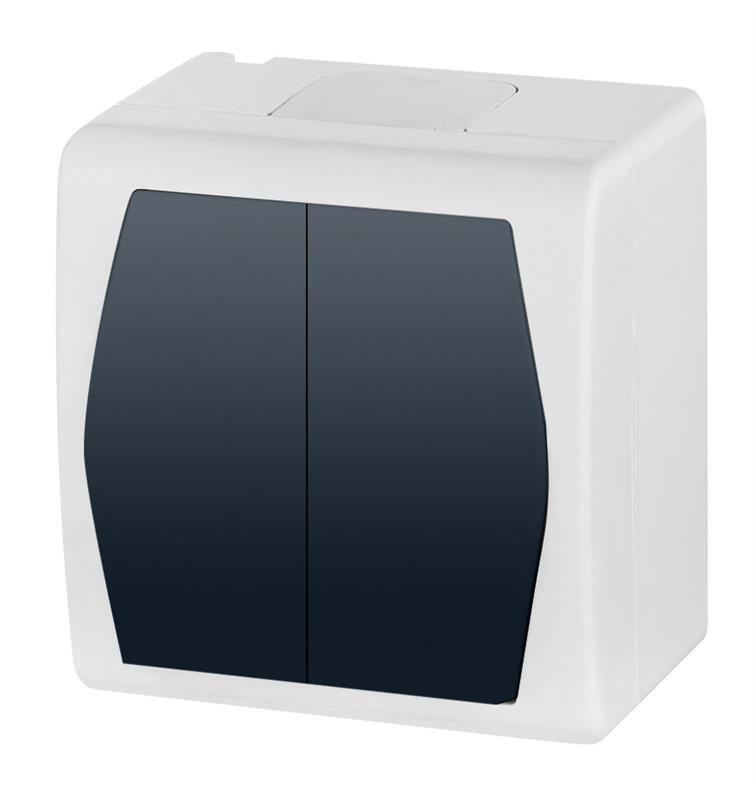 Łącznik ELEKTRO-PLAST HERMES2, podwójny, IP44