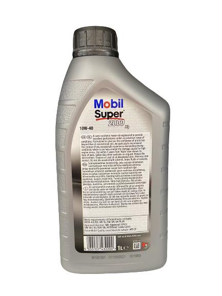 Automobilio variklio tepalas Mobil Super 2000x1, 10W-40, 1 l