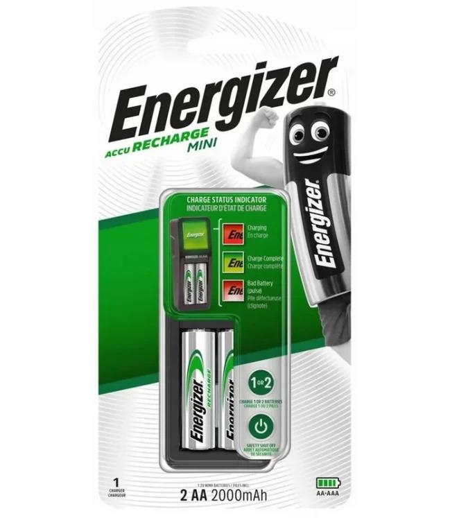 Ładowarka do akumulatorów ENERGIZER + 2 szt. akumulatorów AA