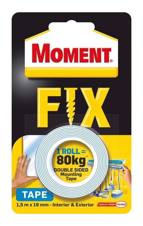 DWUSTRONNA TAŚMA KLEJĄCA „MOMENT SUPER FIX” (UTRZYMUJE 80 KG)