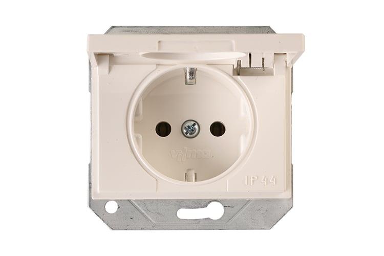 Gniazdo elektryczne VILMA XP500, białe, IP44