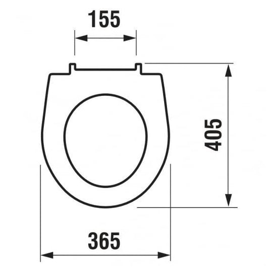 UNITAZO DANGTIS JIKA LYRA PLUS 93381, 36.5 x 40.5 cm