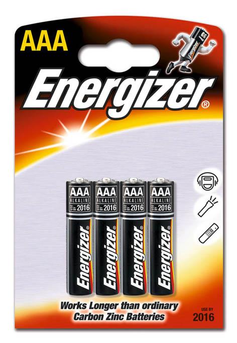 Elementai ENERGIZER AAA/LR03, 1,5V, 4 vnt.
