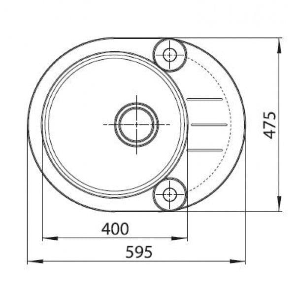 Zlewozmywak Alveus Roll 40 S, 59,5 x 47,5 x 16 cm