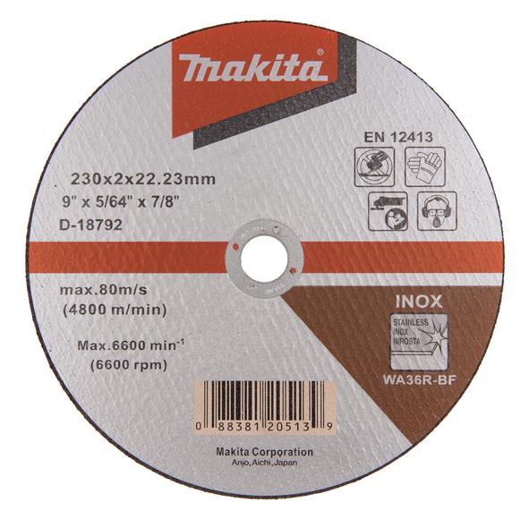 Pjovimo diskas Makita D-18792, 230 x 2 x 22.23 mm