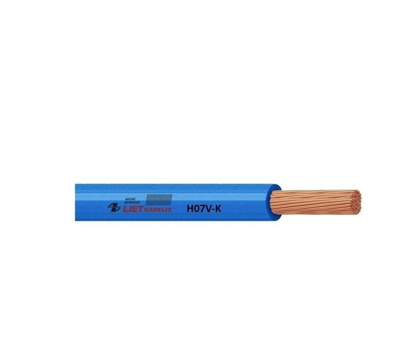 Przewód Lietkabelis H07V-K, 1 x 25 mm², niebieski