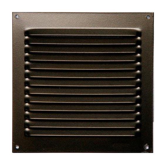 Aliumininės ventiliacijos grotelės, 150 x 150 mm, rudos