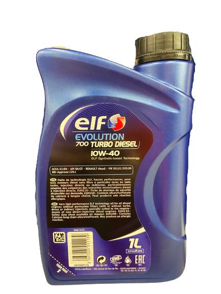 VARIKLIŲ TEPALAS „ELF EVOLUTION 700 TD“ (10W-40; 1 l)