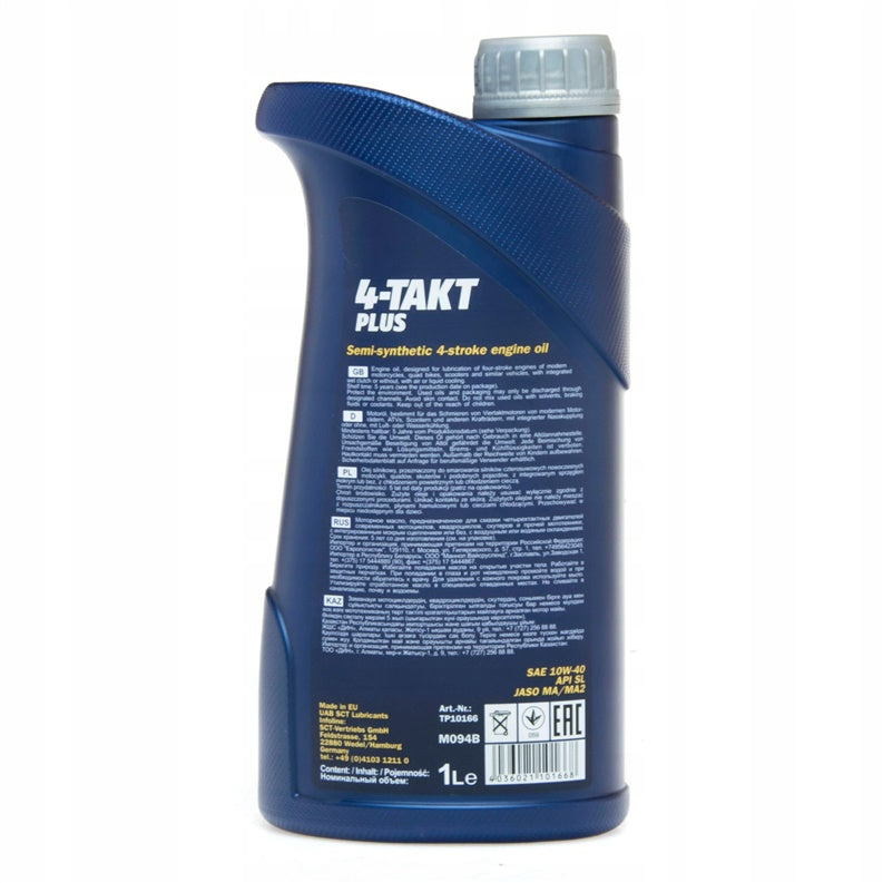 Olej silnikowy do motocykli Mannol 4-takt Plus, 1 l