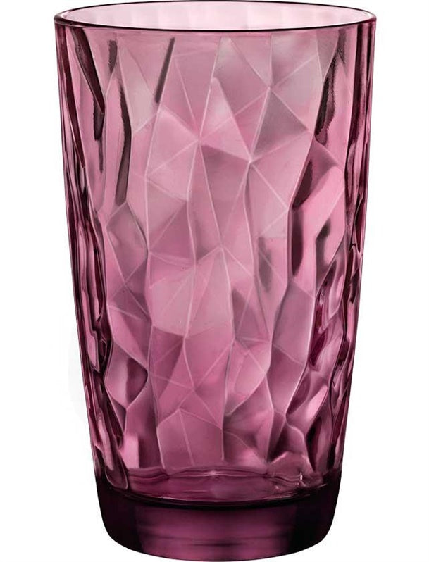 Szklanka BORMIOLI ROCCO DIAMOND COOLER, 470 ml, fioletowa