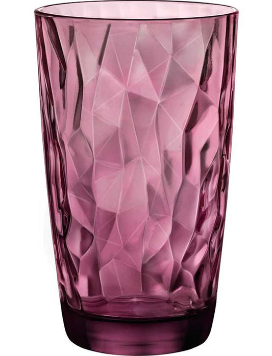 Szklanka BORMIOLI ROCCO DIAMOND COOLER, 470 ml, fioletowa
