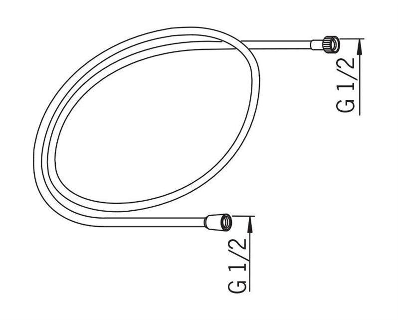 Wąż prysznicowy Oras 241020-60, 200 cm, 1/2''
