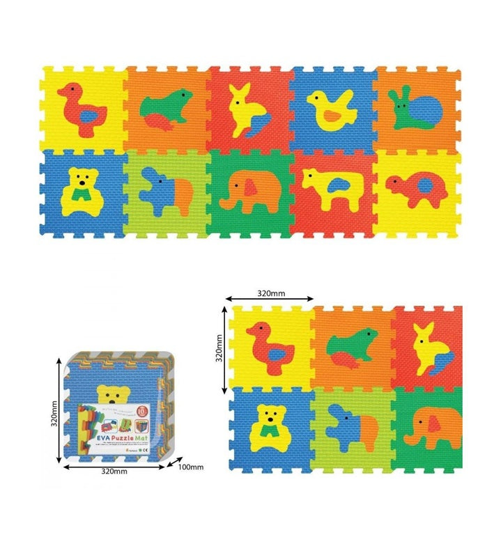 Mata dla niemowląt - puzzle piankowe Eva Puzzle Mat Animals 1005B3