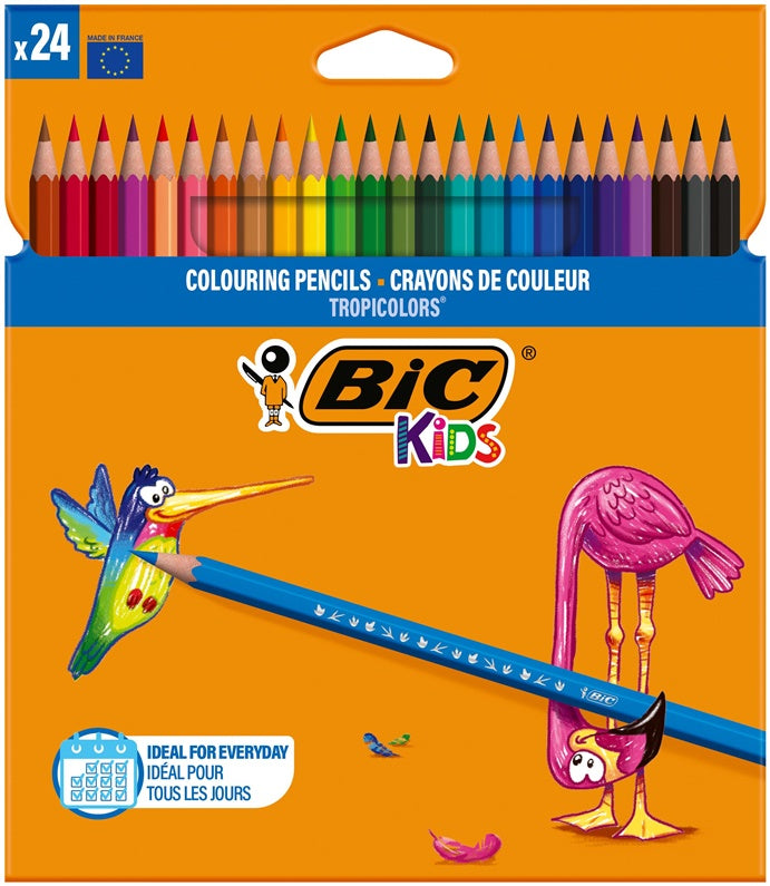 Spalvoti pieštukai BIC 937518, 24 spalvos
