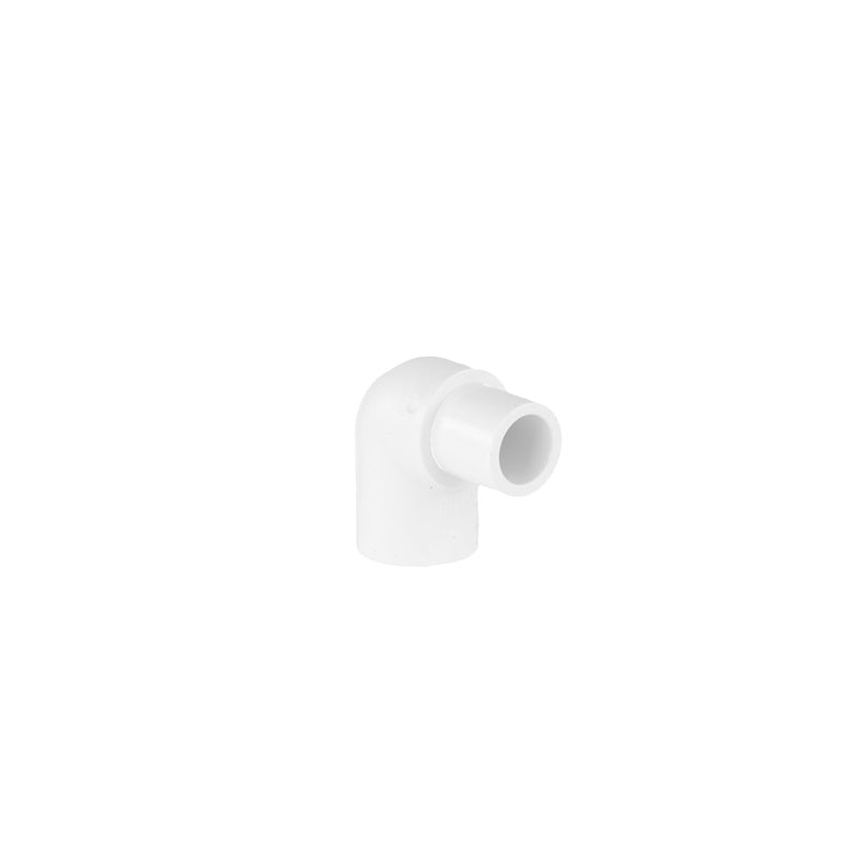 Alkūnė 409-005, PVC-U, 1/2"x90° klijuojama išorė/vidus