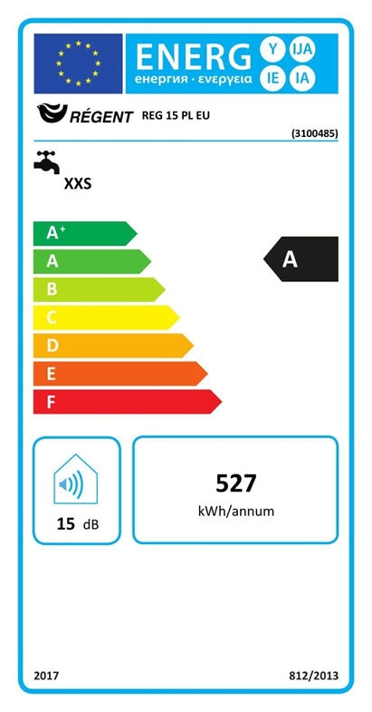 Podgrzewacz wody REGENT, montowany nad zlewem, 15 l