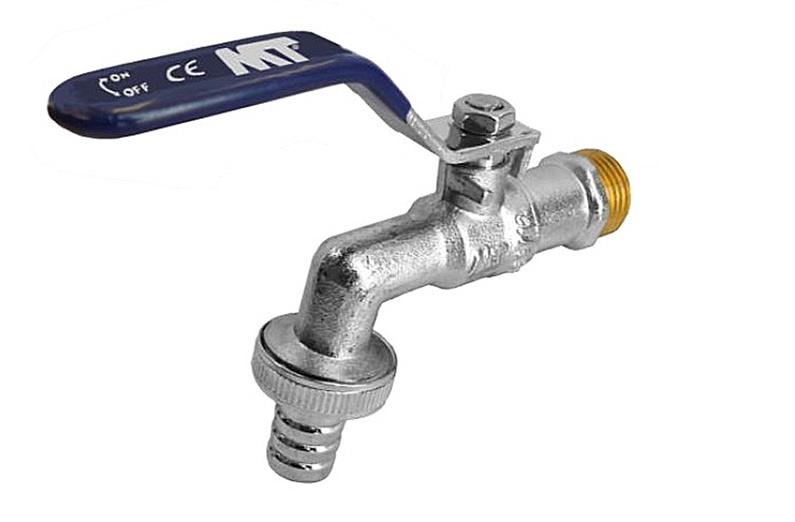 Kran ogrodowy 414601520, 1/2", 3/4" z gwintem zewnętrznym