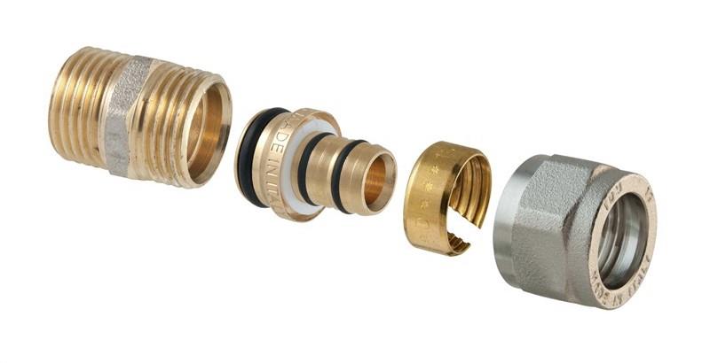 Išardom. srieginis antgalis 1430, 3/4" x 16 mm išor. sriegis