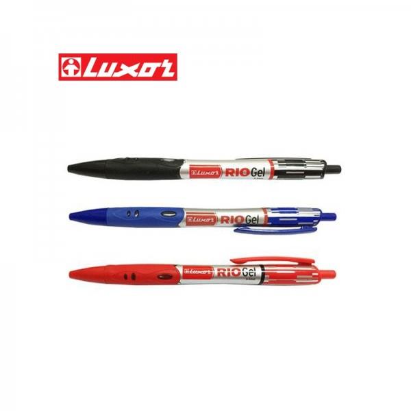 Długopis żelowy Luxor Gel Pen 7813/10, czerwony, 0.7 mm