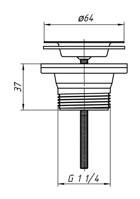 Zawór syfonu Aniplast M170 D64 XA-01