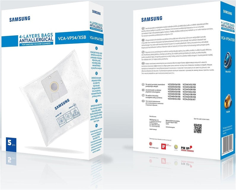 Worki do odkurzacza Samsung Mikro VCA-VP54/XSB, 5 szt.