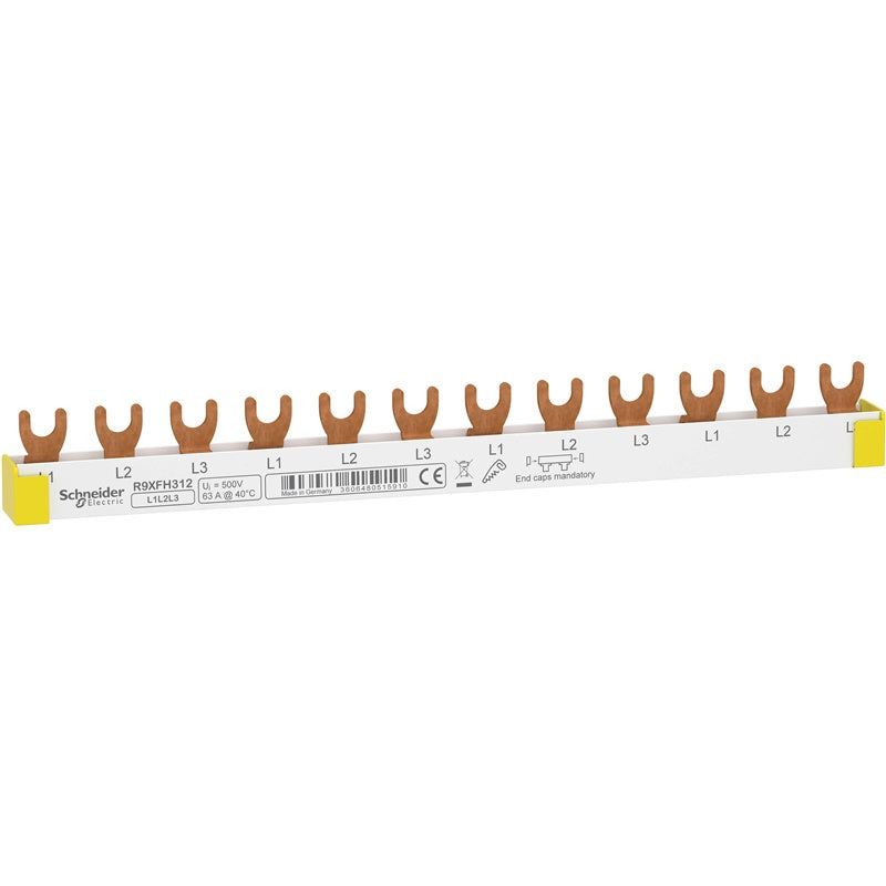 Szyna Schneider Acti9 Lite, R9XFH312, 3P, 12 mod., 10 mm²